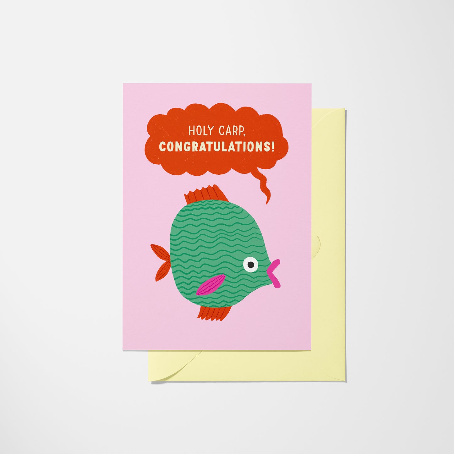 Holy Carp - Congratulations Greeting Card