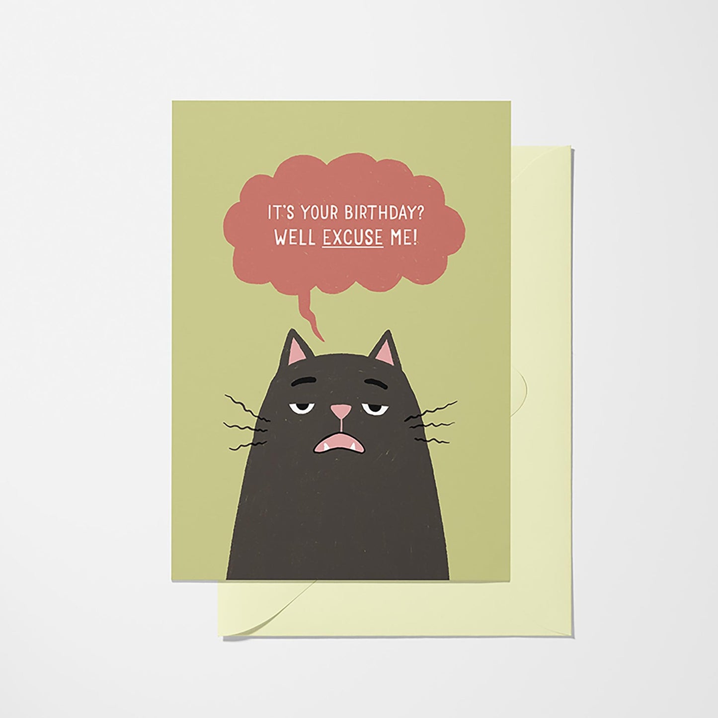 Excuse Me - Birthday Greeting Card