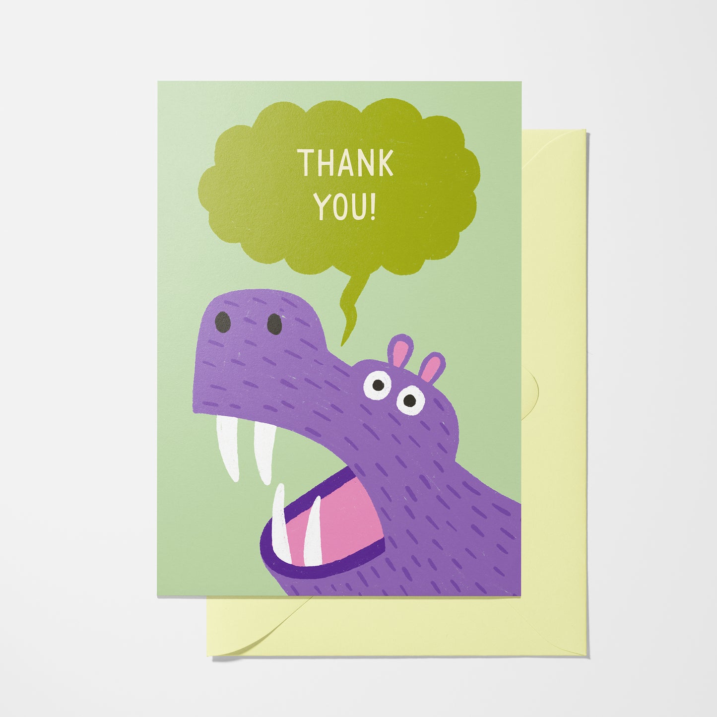 Hippoptamus Thank You - Greeting Card