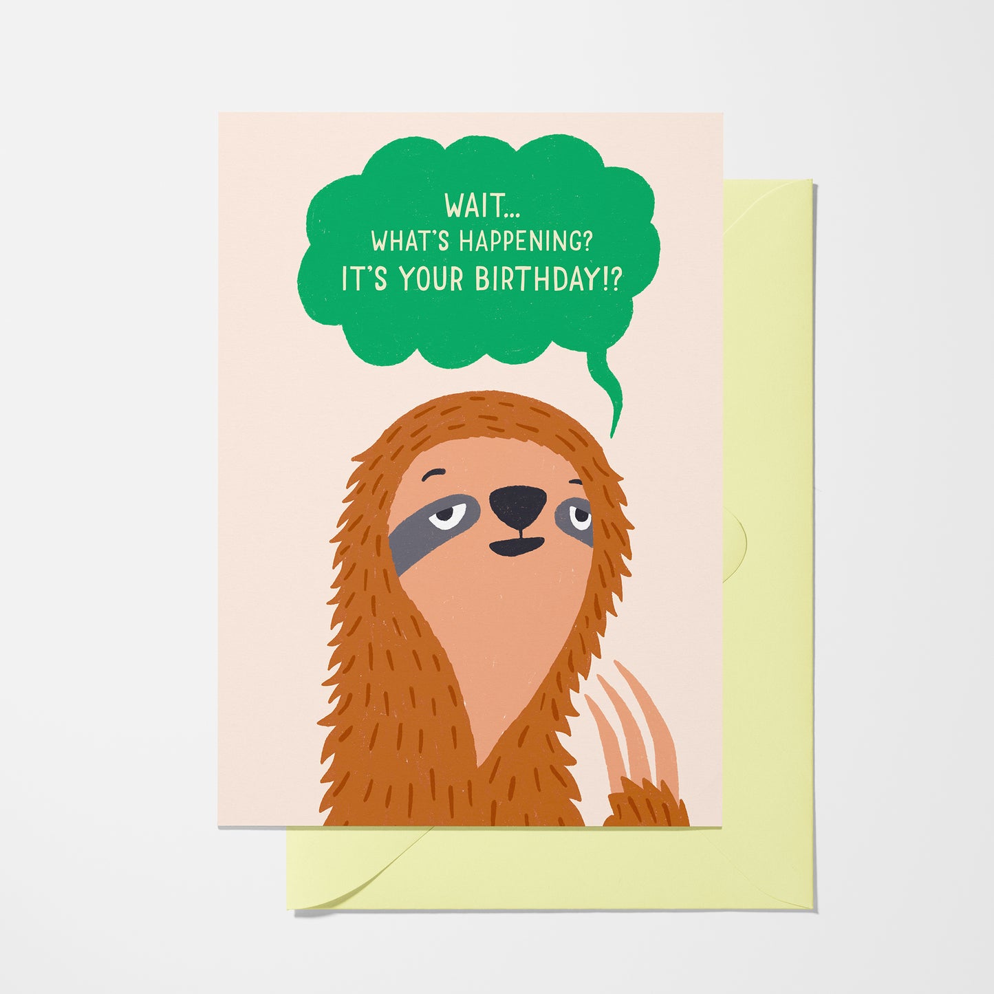 Sloth - Birthday Greeting Card