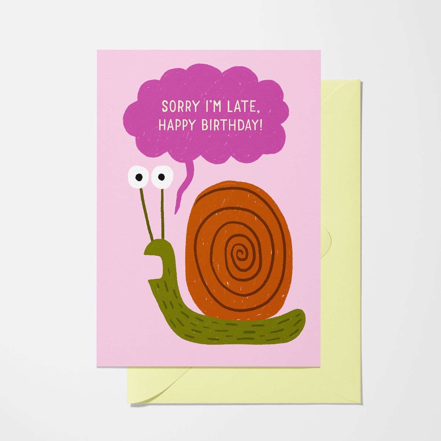 Snail - Birthday Greeting Card