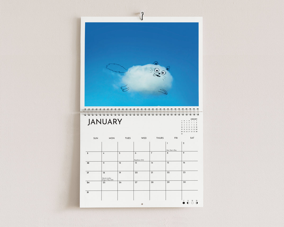 US/CA Wall Calendar Large