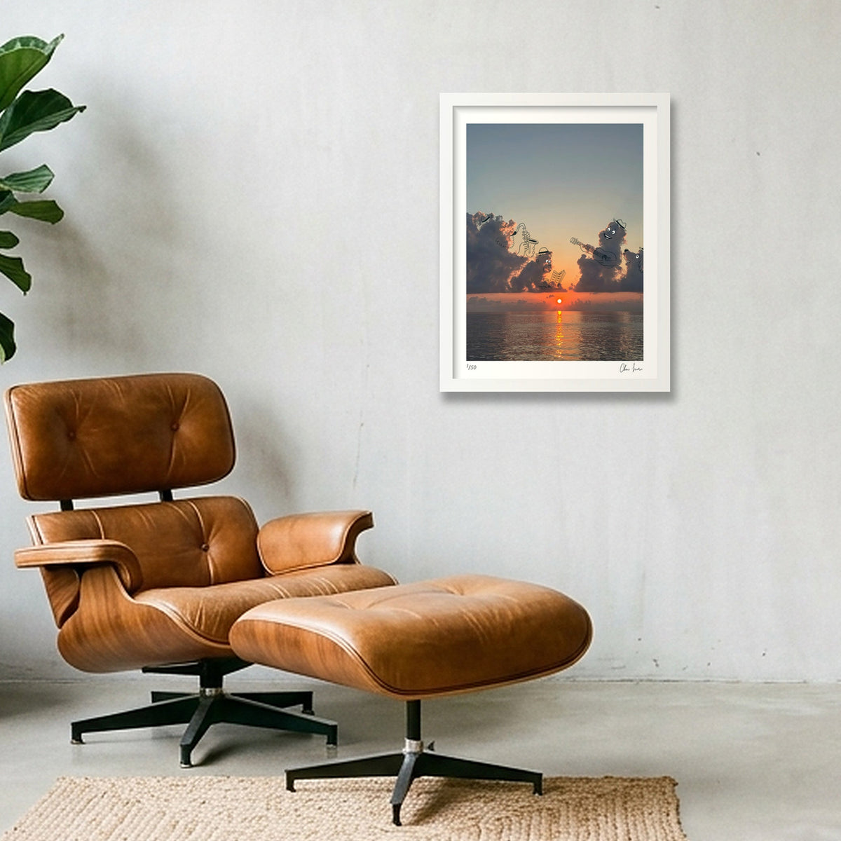 Jazz Band — 30×40cm, 12×16" White Frame