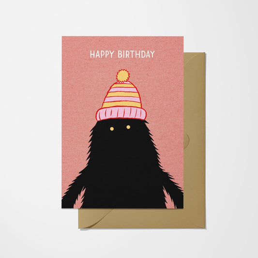 Birthday Beanie - Greeting Card