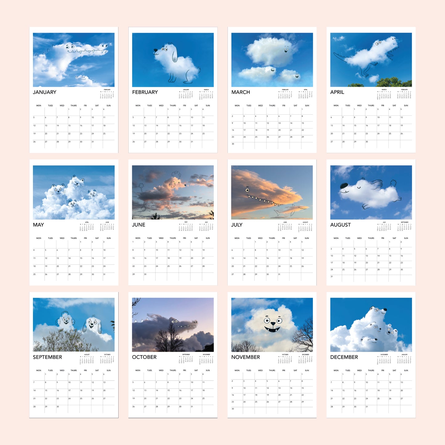 NEW A Daily Cloud Calendar 2026!