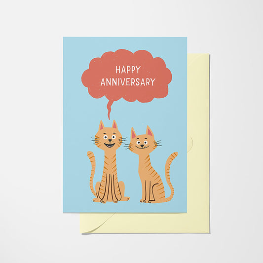Anniversary Cat - Greeting Card