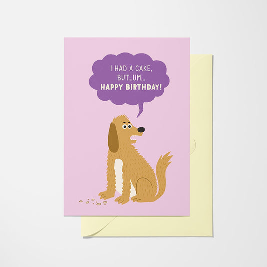 Dog crumb - Birthday Greeting Card