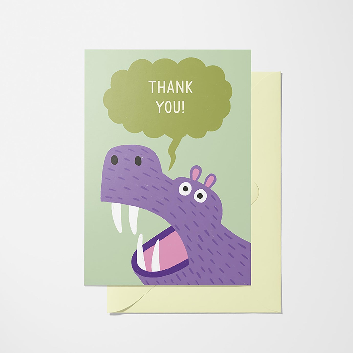 Hippoptamus Thank You - Greeting Card