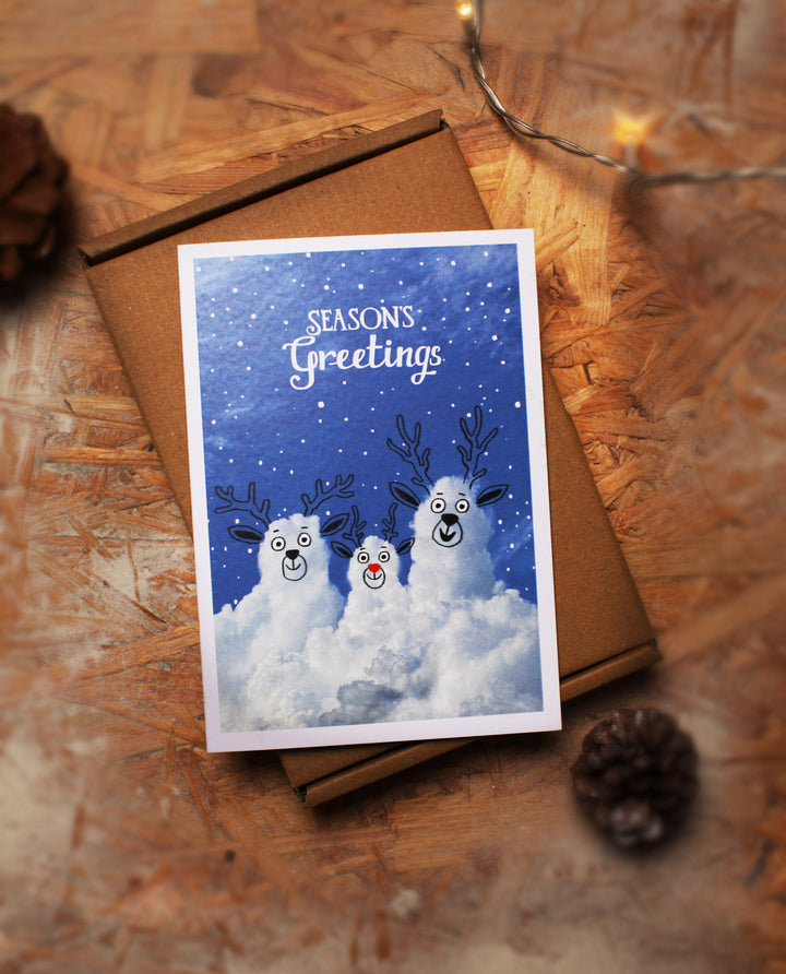 Pack of 8, 16 or 24 A Daily Cloud Christmas Cards