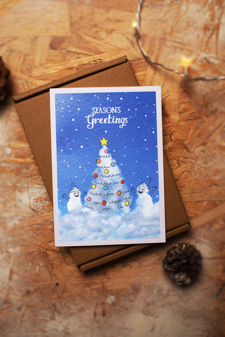 Pack of 8, 16 or 24 A Daily Cloud Christmas Cards