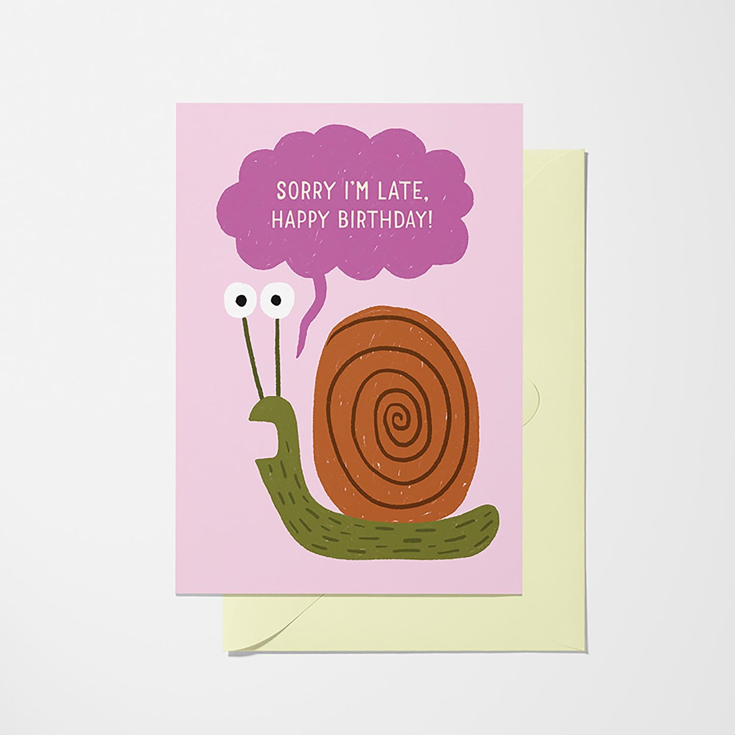 Snail - Birthday Greeting Card