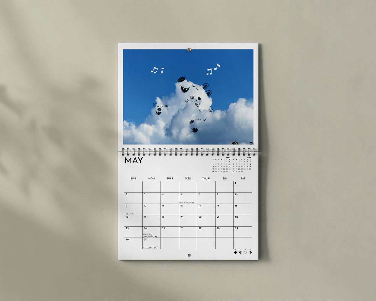 (US/CA) LARGE Wall Calendar 11.7 x 16.5 inches (Copy)
